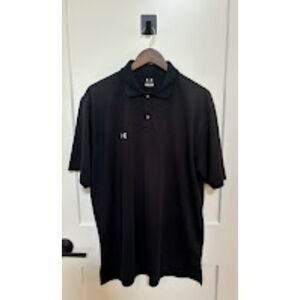 Men's L Black Under Armor Golf Polo